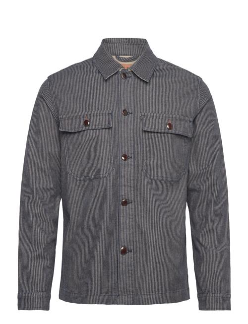 Mmgmatteo Stripe Overshirt Mos Mosh Gallery Navy