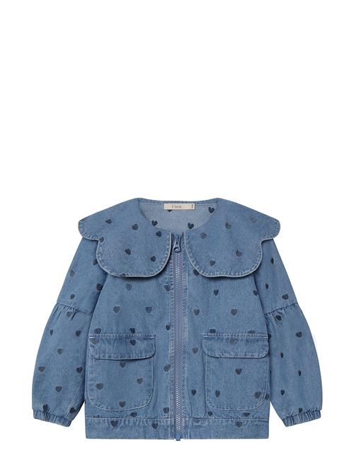 Donna Denim Bomber Jacket Fliink Blue