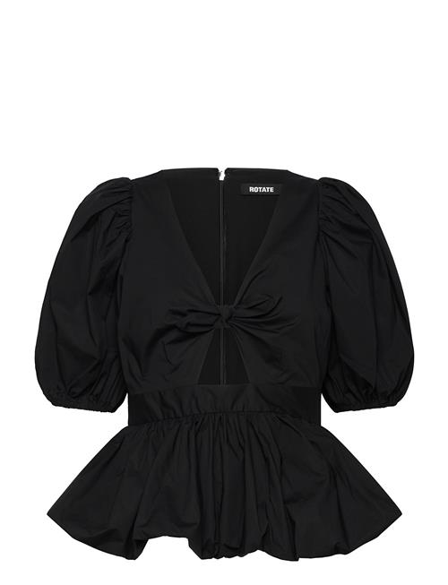 Puff Sleeve Bubble Top ROTATE Birger Christensen Black