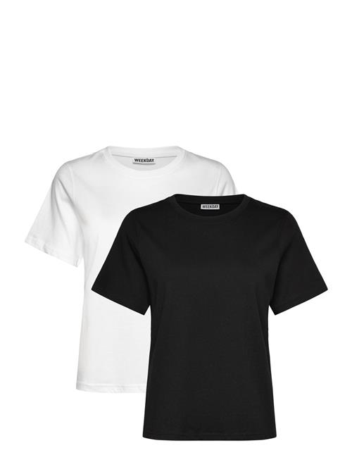 2-Pack Essence Standard T-Shirt Weekday Patterned