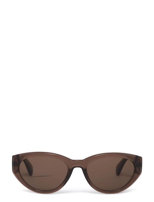 Angular Cat-Eye Sunglasses Monki Brown
