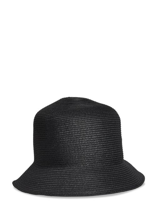 Tina Paper Straw Bucket Hat BUSNEL Black