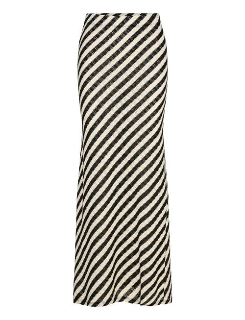 Long Striped Knitted Skirt Mango Patterned
