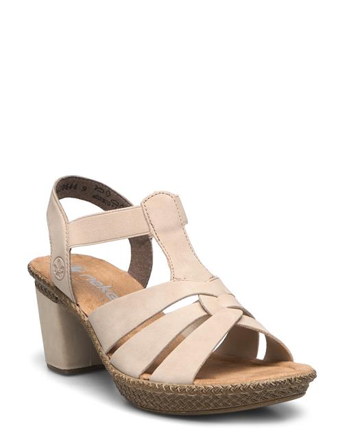 Rieker Ladies' Sandals 665K3-62 Beige Rieker Cream