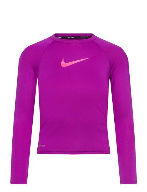 Nike Swoosh Long Sleeve Hydroguard NIKE SWIM Pink