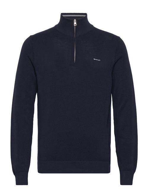 Cotton Pique Halfzip GANT Navy