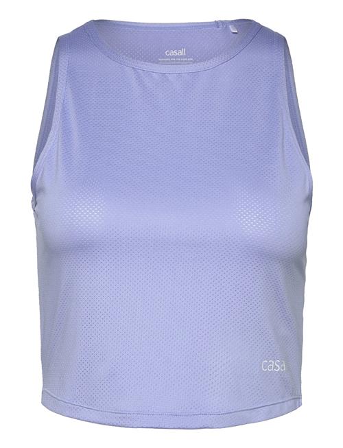 Laser Mesh Crop Top Casall Blue