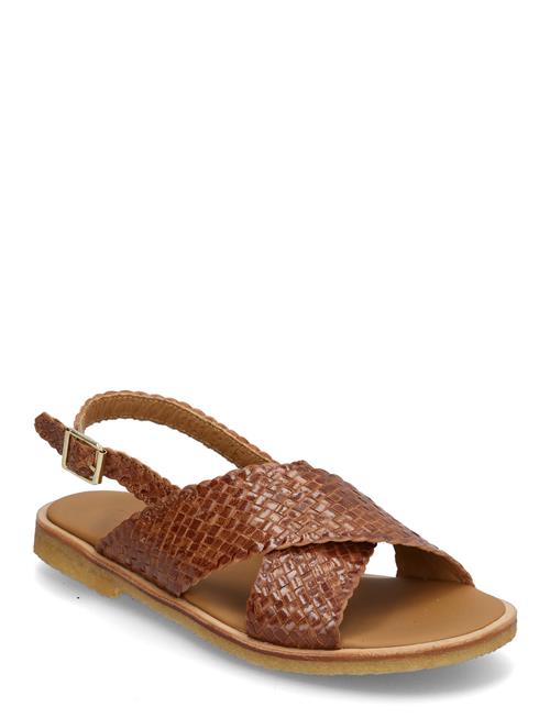 Sandals - Flat - Open Toe - Op ANGULUS Brown