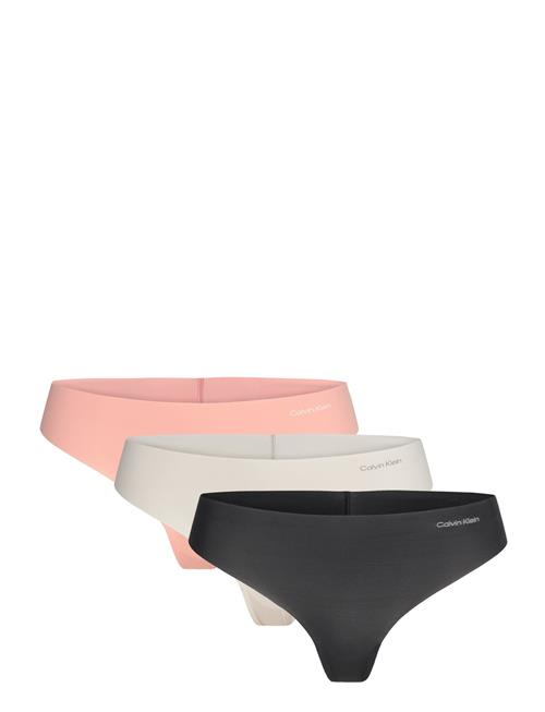 Thong 3Pk Calvin Klein Black