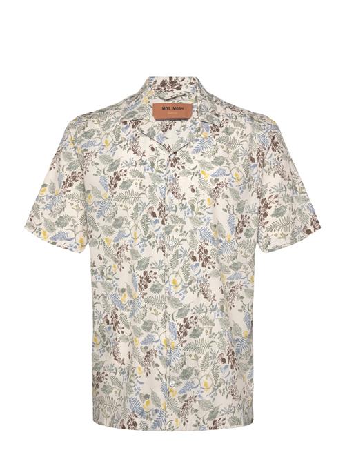 Mmgjoel Leaf Ss Shirt Mos Mosh Gallery Cream