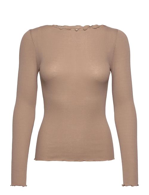 Rmwbalta Ls Regular Boatneck T-Shir RM By Rosemunde Beige