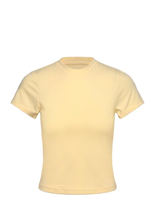 Cotton Blend Slim Tee Casall Yellow