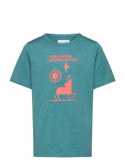 Tech Trail Short Sleeve Graphic Shirt Columbia Sportswear Blue