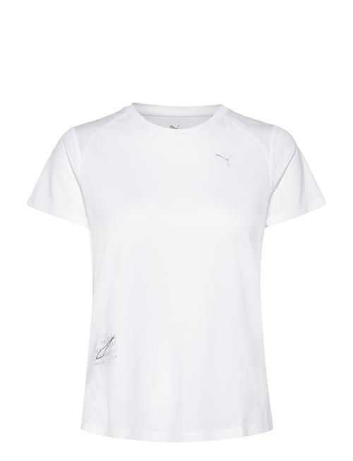 W Run Graphic Mesh Tee PUMA White
