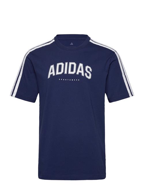M C Colleg Tee Adidas Sportswear Blue