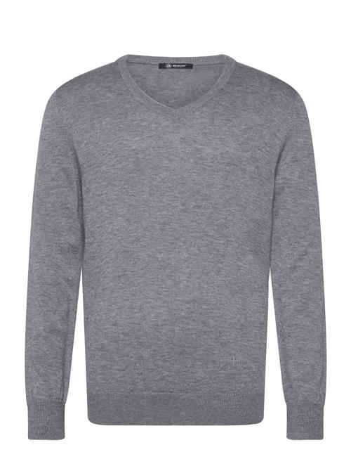 Mens Liffin V-Neck Pullover Abacus Grey