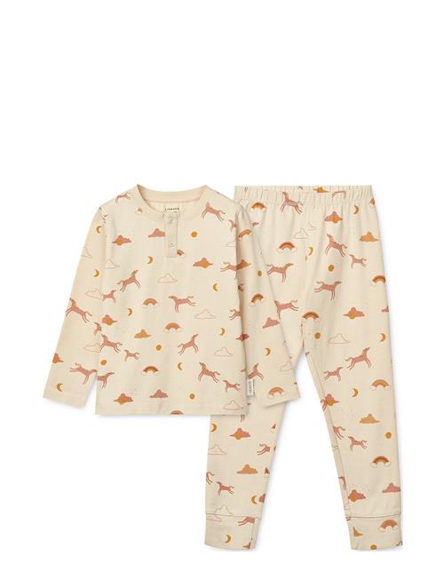 Wilhelm Printed Pyjamas Set Liewood Beige