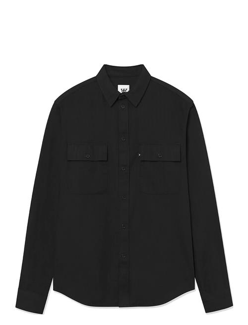 Wwaxl Herringb Shirt DOUBLE A BY W.W. Black