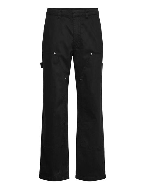 Wwfed Herringb Workwear Pants DOUBLE A BY W.W. Black