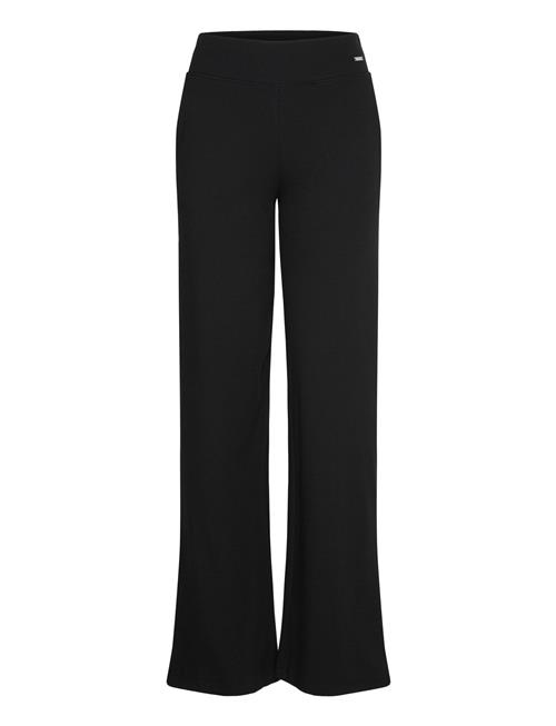 Ease Ribbed Wide Pants Aim´n Black