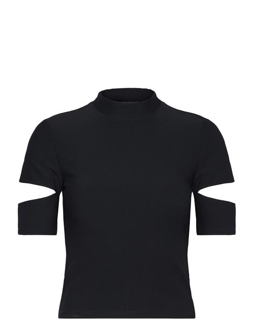 Ribbed Performance Cut-Out Top Aim´n Black