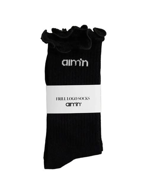 Frill Logo Socks Aim´n Black