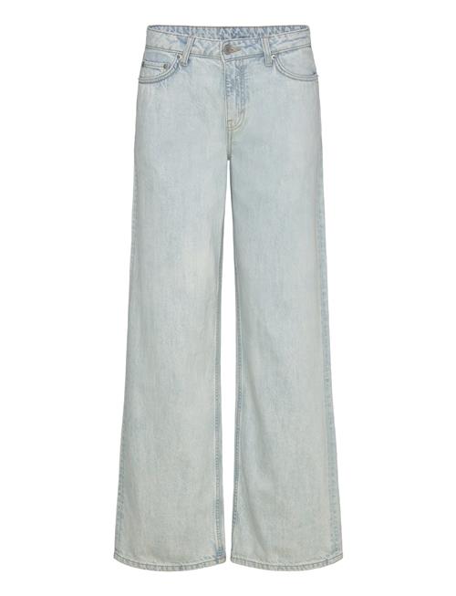 Ample Low Rise Loose Wide Leg Jeans Weekday Blue