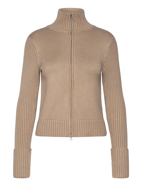 Zip Cardigan Weekday Beige