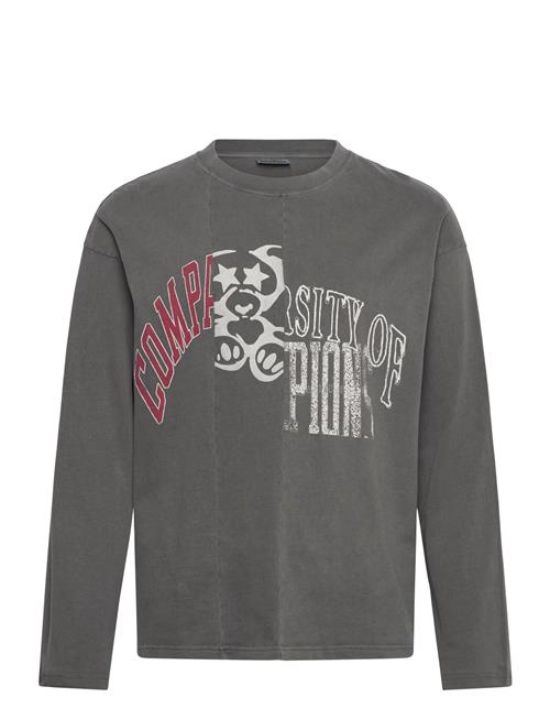 Cutup Great Boxy Graphic Long Sleeve Weekday Grey