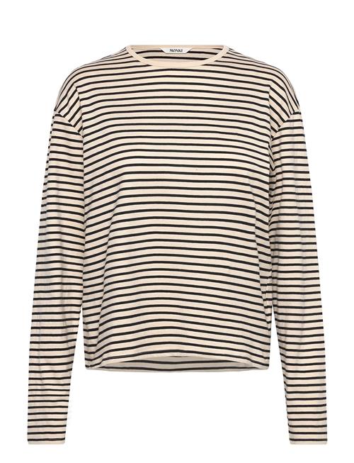 Boxy Long Sleeve T-Shirt Monki Patterned