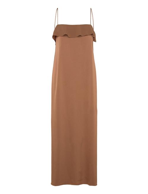 Fluid Draped Strap Dress Filippa K Brown