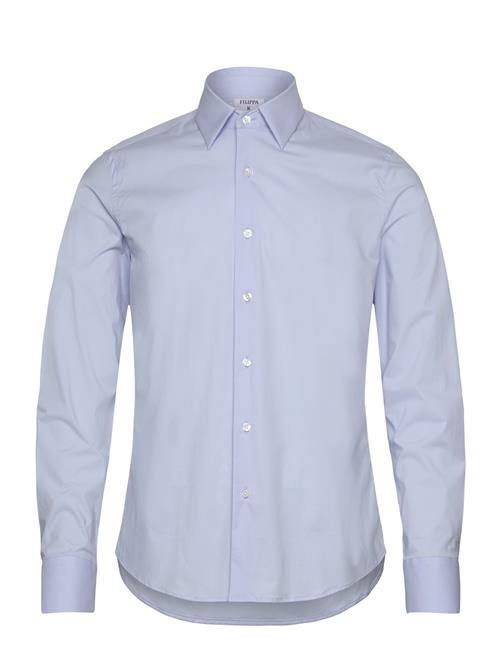Slim Cotton Stretch Shirt Filippa K Blue