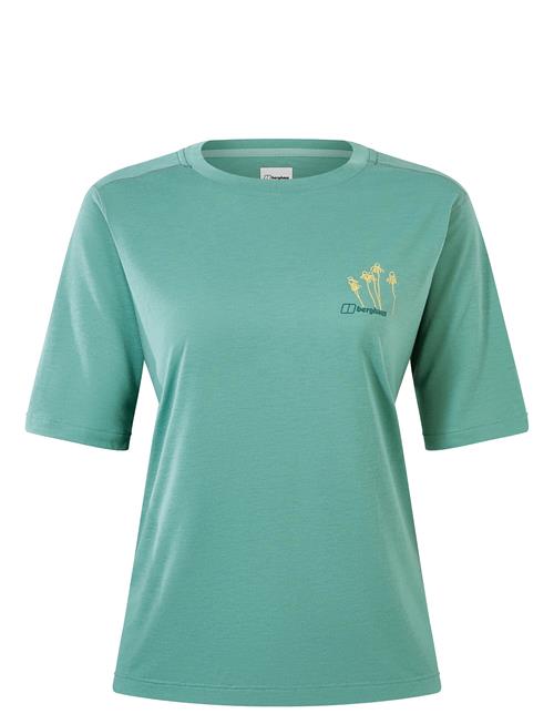 Bg W C Flower Ss Tee Berghaus Green