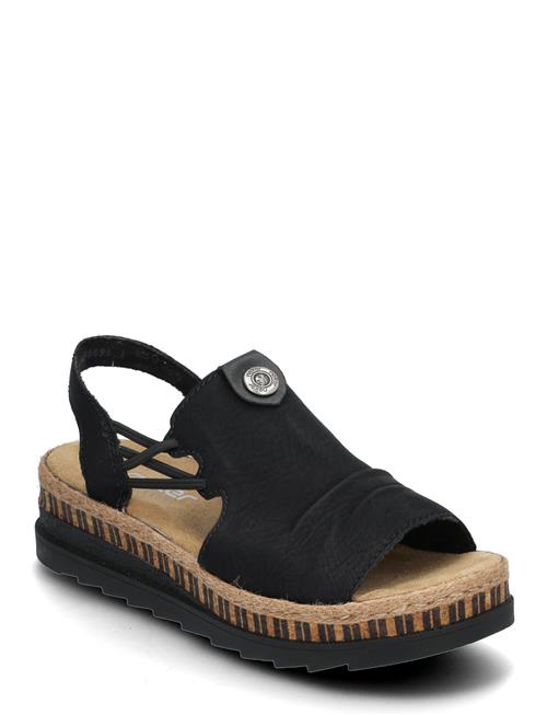 Rieker Ladies' Sandals V7972-00 Black Rieker Black