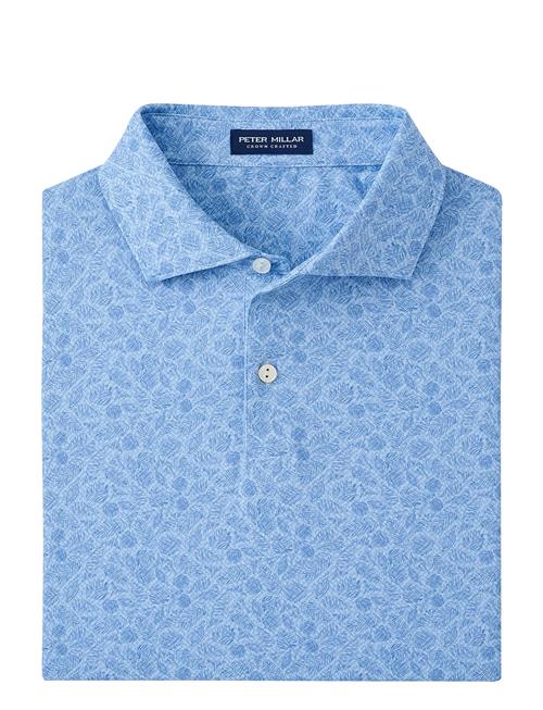 Botanical Performance Jersey Polo - Edwin Spread C Peter Millar Blue