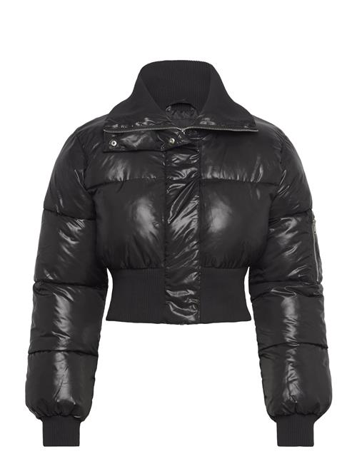 Cropped Padded Puffer Jacket Monki Black