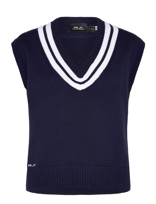 Cotton-Blend Cricket Sweater Vest Ralph Lauren Golf Navy
