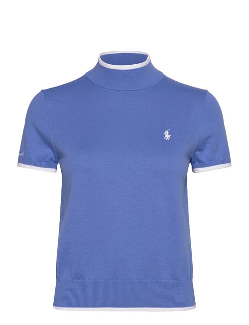 Short-Sleeve Mockneck Sweater Ralph Lauren Golf Blue