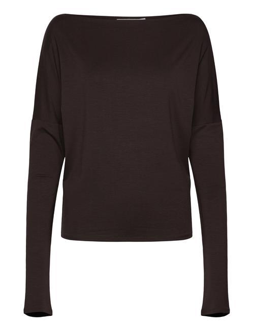 Drapy Long Sleeve Top Weekday Black