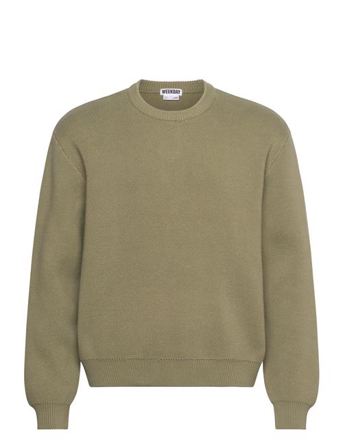 Regular Cotton Sweater Weekday Khaki