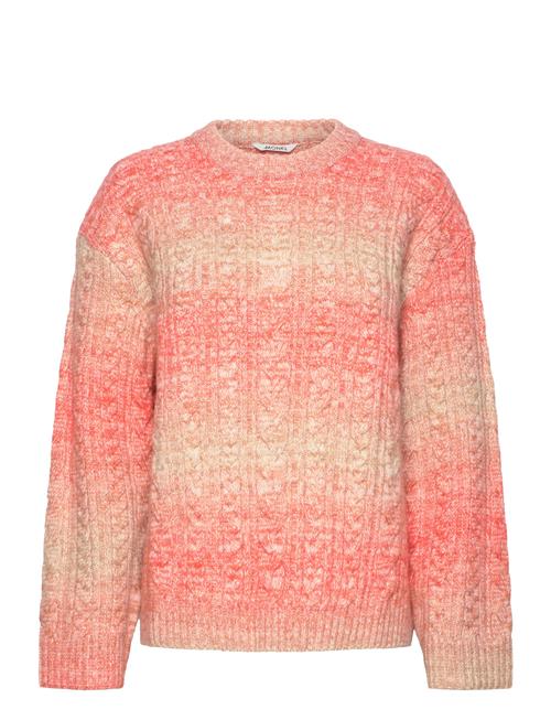 Cable Knitted Sweater Monki Coral