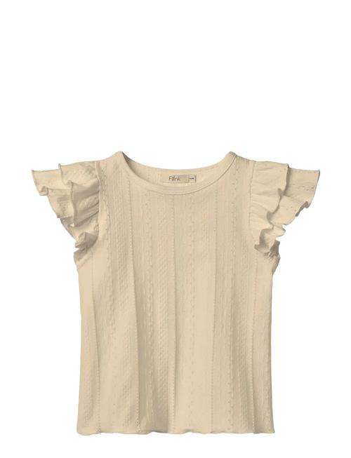 Gabby Ss Blouse Fliink Cream