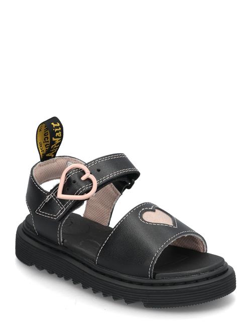 Marlowe Hearts J Black+Powder Pink T Lamper+Nebula Glitter Dr. Martens Black