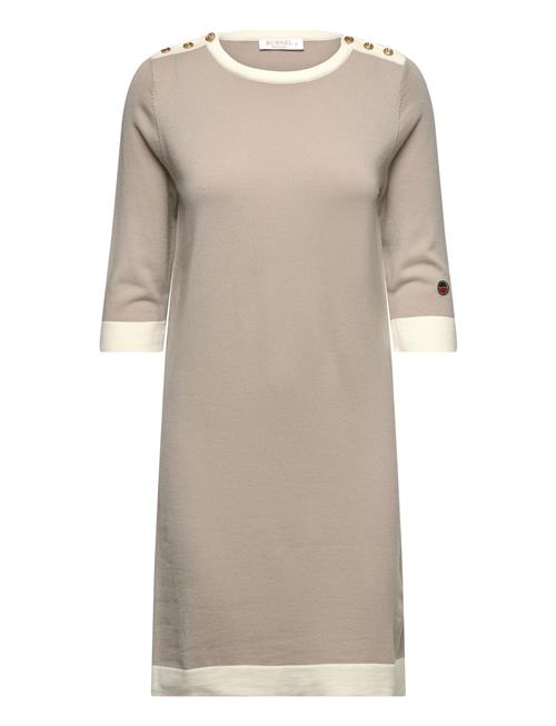 Nour Contrast Dress BUSNEL Beige