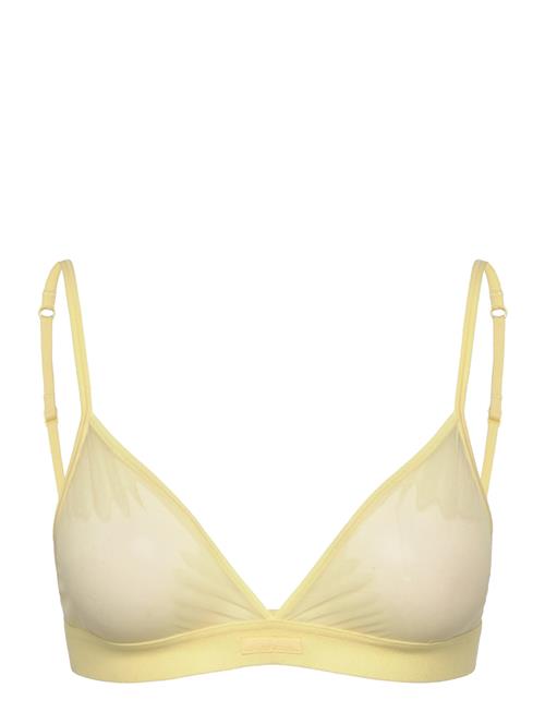 Mesh Triangle Bralette Organic Basics Yellow