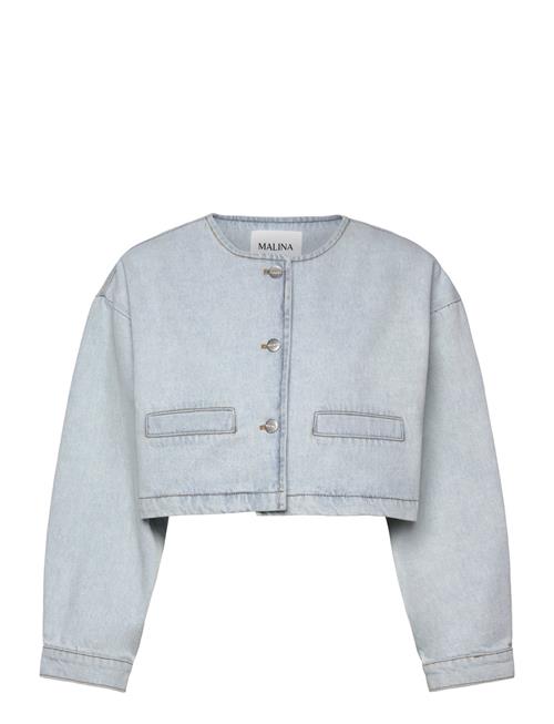 Elowen Cropped Denim Jacket Malina Blue