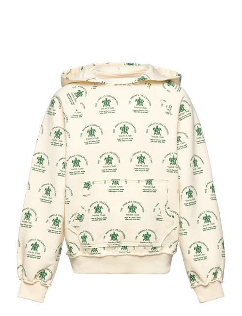 Beaver Kid Hoodie White Flowers THE ANIMALS OBSERVATORY Patterned