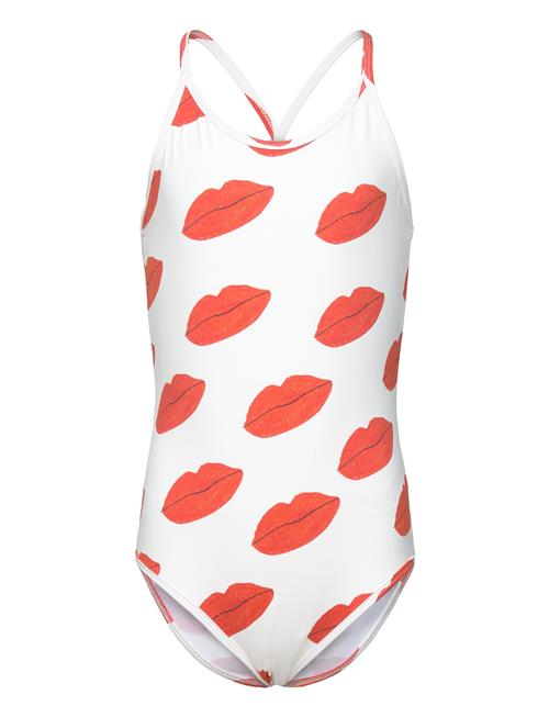 Octopus Kid Swimsuit White The Animals THE ANIMALS OBSERVATORY Red