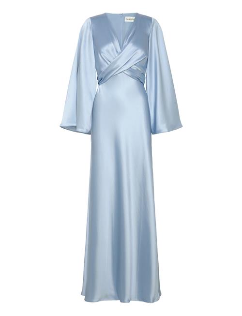 Juliet Wrap Detailed Maxi Dress Malina Blue