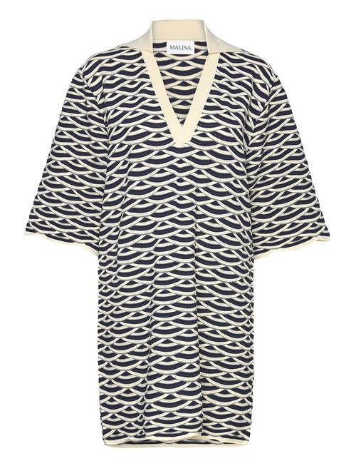 Thyme Structure Knitted Mini Dress Malina Navy